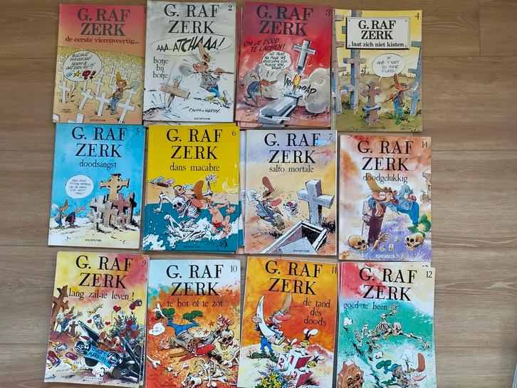 G. Raf Zerk strips - Hardy - Cauvin - Graf Zerk stripboeken, Boeken, Stripboeken, Gelezen, Complete serie of reeks, Verzenden