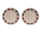 Boerenbont ontbijtborden rond 21cm - set van 2 Stuks, Huis en Inrichting, Keuken | Servies, Verzenden, Nieuw