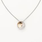 Halsketting - 18 karaat Geel goud, Witgoud Diamant, Sieraden, Tassen en Uiterlijk, Kettingen, Nieuw
