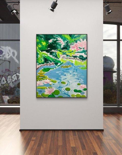 maZe - SECRET GARDEN - XL, Antiek en Kunst, Kunst | Schilderijen | Modern