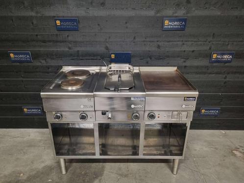 Mareno kooklijn | 2-pits fornuis, friteuse, bakplaat |, Zakelijke goederen, Horeca | Keukenapparatuur, Gebruikt, Fornuis, Frituur en Grillen