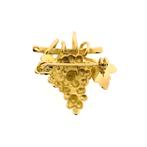 18 Krt. Gouden broche van een tros druiven (kettinghanger), Sieraden, Tassen en Uiterlijk, Broches, Ophalen of Verzenden, Gebruikt