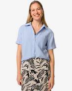 HEMA Damesblouse Kai crinkle blauw, Kleding | Dames, Verzenden, Nieuw