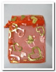 Giftbag organza Red Heart 7*9 cm. Giftbag organza Red Heart, Hobby en Vrije tijd, Knutselen, Nieuw, Ophalen of Verzenden