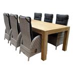 Menorca Krista dining tuinset 240x100xH77,5 cm7-delig, Tuin en Terras, Tuinsets en Loungesets, Ophalen of Verzenden, Nieuw