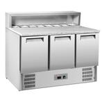 3-deurs koeltafel voor pizza's GN1/1, gekoelde structuur 8x, Verzenden, Nieuw in verpakking