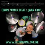 Zomer Drum Deal 1 jaar Drumles voor €100,-, Muziek en Instrumenten, Drumstellen en Slagwerk, Nieuw