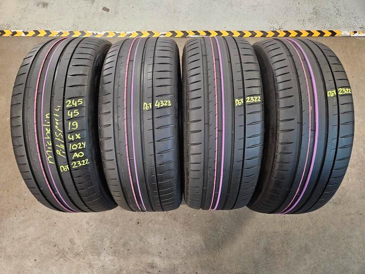 245/45/19 102Y AO MICHELIN ZOMERBANDEN 6,6MM PROFIEL 4X DEMO, Auto-onderdelen, Banden en Velgen, 19 inch, Erkend duurzaam, Zomerbanden