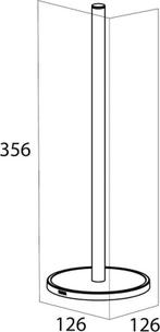 Tiger Tune - Reserverolhouder - vrijstaand - Zwart metaal, Verzenden, Nieuw