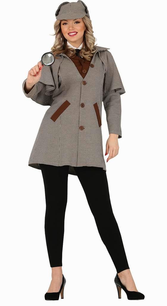 Detective Kostuum Dames Inspector, Kleding | Dames, Carnavalskleding en Feestkleding, Nieuw, Verzenden