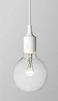 Fitting Hanglamp, E27 Fitting, Ø5x8cm, Wit