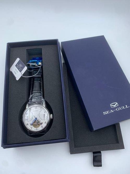 SEA-GULL - 819.317 Mechanical Flywheel Double Retrograde, Sieraden, Tassen en Uiterlijk, Horloges | Heren