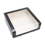 Taartdoos met venster 30x30x9cm Zwart, Verzenden, Nieuw