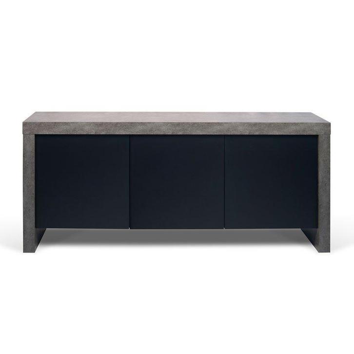 *WOONWINKEL* TemaHome Kobe Dressoir Betonlook Met Deuren, Huis en Inrichting, Kasten | Dressoirs, Nieuw, Verzenden
