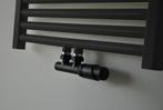 Radiator Onderblok Wiesbaden Haaks Rechts Mat Zwart (Voor mi, Doe-het-zelf en Verbouw, Verwarming en Radiatoren, Ophalen of Verzenden
