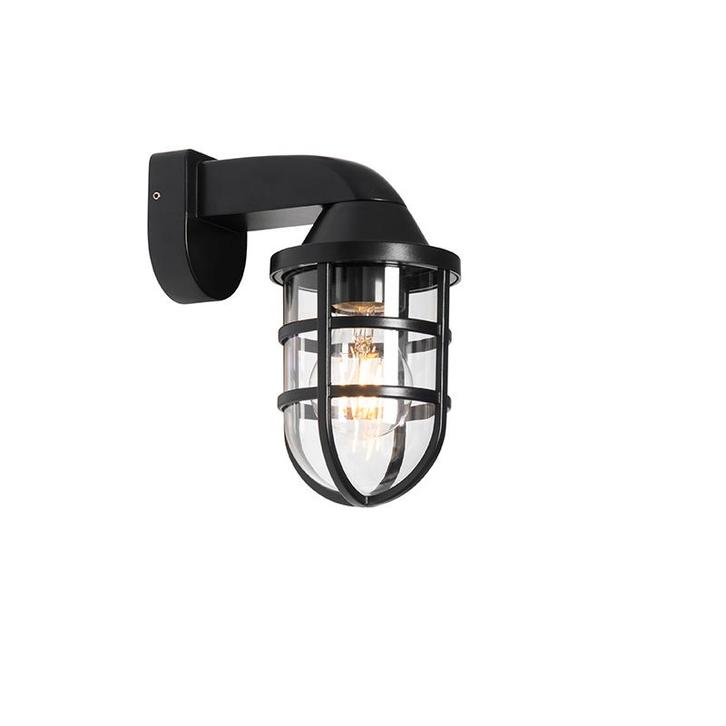 Moderne buiten wandlamp zwart IP54 - Joeri, Tuin en Terras, Buitenverlichting, Nieuw, Minder dan 50 watt, Kunststof