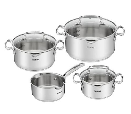 Tefal Duetto + Pannenset - 4 delig - Kookpannenset, Huis en Inrichting, Keuken | Keukenbenodigdheden