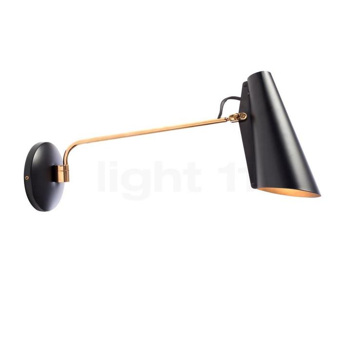 Northern Birdy Swing Wandlamp, zwart/messing (Wandlampen), Huis en Inrichting, Lampen | Wandlampen, Nieuw, Verzenden