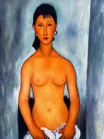 Nu Assis – Elvira - Amedeo Modigliani (interpretatie), Huis en Inrichting, Nieuw