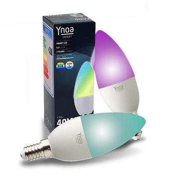 Set van 2 Ynoa smart lampen | White & Color Tones RGBW | E14