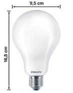 Philips LED lamp A95 E27 23W 3452lm 2700K | Melkglas | Ni..., Ophalen of Verzenden, Nieuw