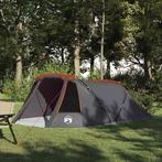 vidaXL Tunnel Tent 3-Person met dak Grijs en Oranje 328 x, Verzenden, Nieuw
