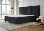 ACTIE! Boxspring Palermo 180 200 Zwart, Verzenden, Zwart, 180 cm, 200 cm