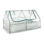 Plantenbak met foliekas Balsorano 180x90x98 cm transparant z, Tuin en Terras, Bloembakken en Plantenbakken, Verzenden, Nieuw