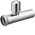 Chroom muurbuis recht met beluchter 32mm, Doe-het-zelf en Verbouw, Ophalen of Verzenden, Nieuw