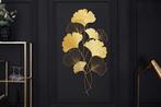 Elegante wanddecoratie GINKGO 110cm goud in filigrane, Huis en Inrichting, Woonaccessoires | Overige, Ophalen of Verzenden, Nieuw