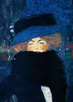 Gustav Klimt (1862-1918) - LADY WITH HAT, 1909 - (50x70cm)
