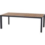 Siena Garden Silva Eettafel mat antraciet / Teak - Antraciet, Tuin en Terras, Ophalen of Verzenden, Nieuw