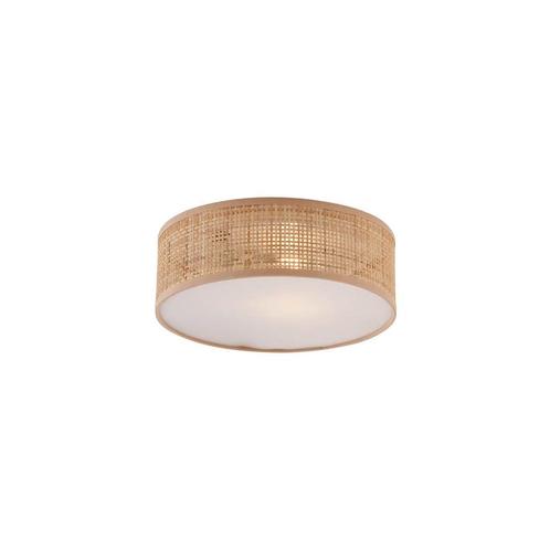 Oosterse plafondlamp rotan 30cm - Trammy, Huis en Inrichting, Lampen | Plafondlampen, Nieuw, Overige materialen