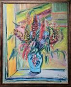 Vaclav Vodak (1914-1976) - Still life with flowers in a vase, Antiek en Kunst, Kunst | Schilderijen | Klassiek