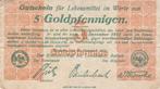 1923 Germany Mue 12-0010 2 5 goudpfennig Aachen avf, Verzenden