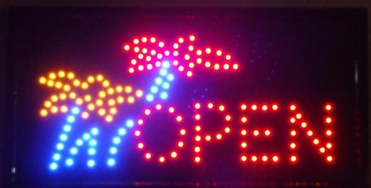 OPEN LED bord lamp verlichting lichtbak reclamebord #B7, Zakelijke goederen, Horeca | Meubilair en Inrichting, Verzenden