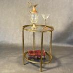 Salontafel - Accent - Glas, Verguld messing, Italiaans