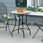 TRUUSK Mozaïektafel Rond - Bistrotafel Met Keramiek Mozaïekp, Verzenden, Nieuw