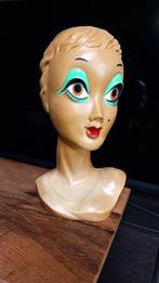 Twiggy hoofd pop - Figuur - Plastic, Antiek en Kunst