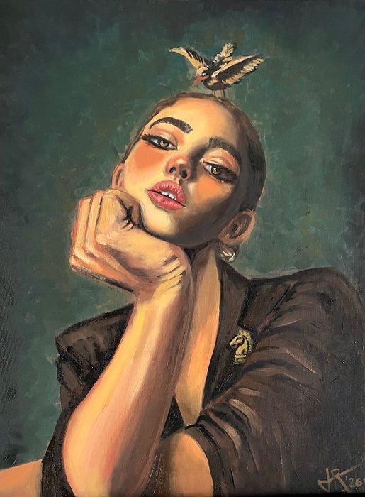 Tom Roy - KNIGHT, Antiek en Kunst, Kunst | Schilderijen | Modern