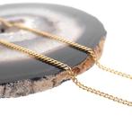 Gouden dunne gourmetschakel ketting | 41, Ophalen of Verzenden, Gebruikt, Overige kleuren, Goud
