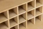 Design barkast ART DECO 140 cm wit gelimineerd mangohout 3D, Huis en Inrichting, Ophalen of Verzenden, Nieuw