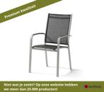2 stuks Sieger Meran stapelstoel aluminium/textileen, Ophalen of Verzenden, Nieuw, Overige materialen