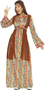 Hippie 60S Kostuum Dames Bloemen, Kleding | Dames, Carnavalskleding en Feestkleding, Verzenden, Nieuw