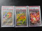 Pokémon - 3 Graded card - PSA 9 MINT Full 3x Charizard UPC, Nieuw