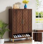 Schoenenkast vintage met 2 kleppen – compact en stijlvol, Huis en Inrichting, Kasten | Schoenenkasten, Verzenden, Nieuw