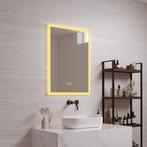 [pro.tec] Spiegel Scafa met LED verlichting 60x45x3 cm wit, Huis en Inrichting, Woonaccessoires | Spiegels, Verzenden, Nieuw