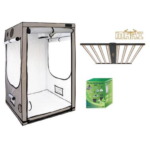 Grow Box Complete 120x120x200cm + Mari LED 1000W 2.9 ?mol, Caravans en Kamperen, Tenten