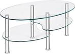 2dekans | Coast 3 niveaus glazen tafel met modern ovaal, Huis en Inrichting, Tafels | Eettafels, Ophalen of Verzenden, Gebruikt