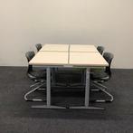 complete schoolset 4 stuks tafels + 4 stuks stoelen, merk, Gebruikt, Ophalen of Verzenden, Eén, Stof
